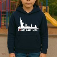 9-11-2001 Never Forget September 11th Kids Hoodie thumb 3