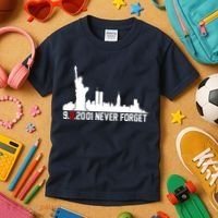 9-11-2001 Never Forget September 11th Kids T-Shirt thumb 3