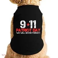 9-11 Patriot Day We Will Never Forget Doggie Tank thumb 0