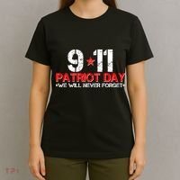 9-11 Patriot Day We Will Never Forget T-Shirt thumb 4