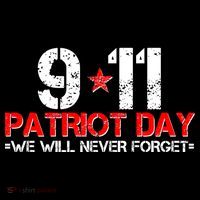 9-11 Patriot Day We Will Never Forget Button thumb 1
