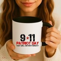 9-11 Patriot Day We Will Never Forget Coffee Mug thumb 3