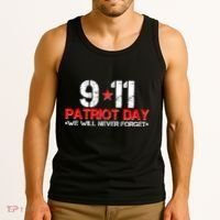 9-11 Patriot Day We Will Never Forget Tank Top thumb 3