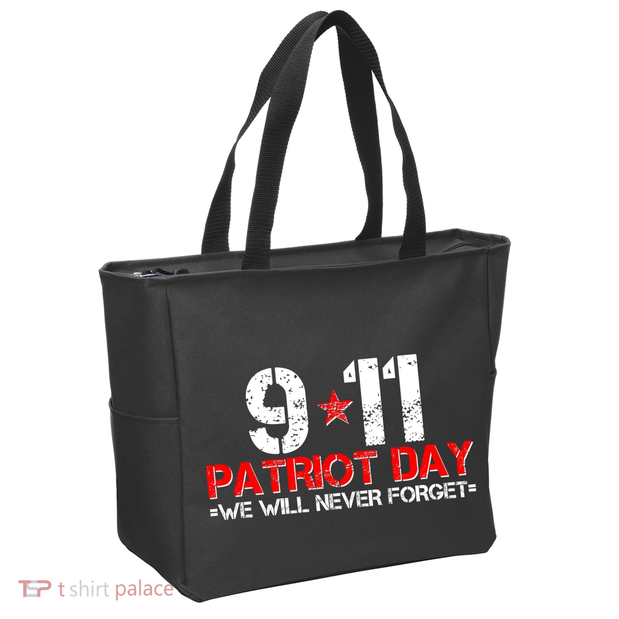 9-11 Patriot Day We Will Never Forget Tote Bag