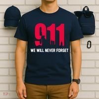 9-11 We Will Never Forget T-Shirt thumb 6
