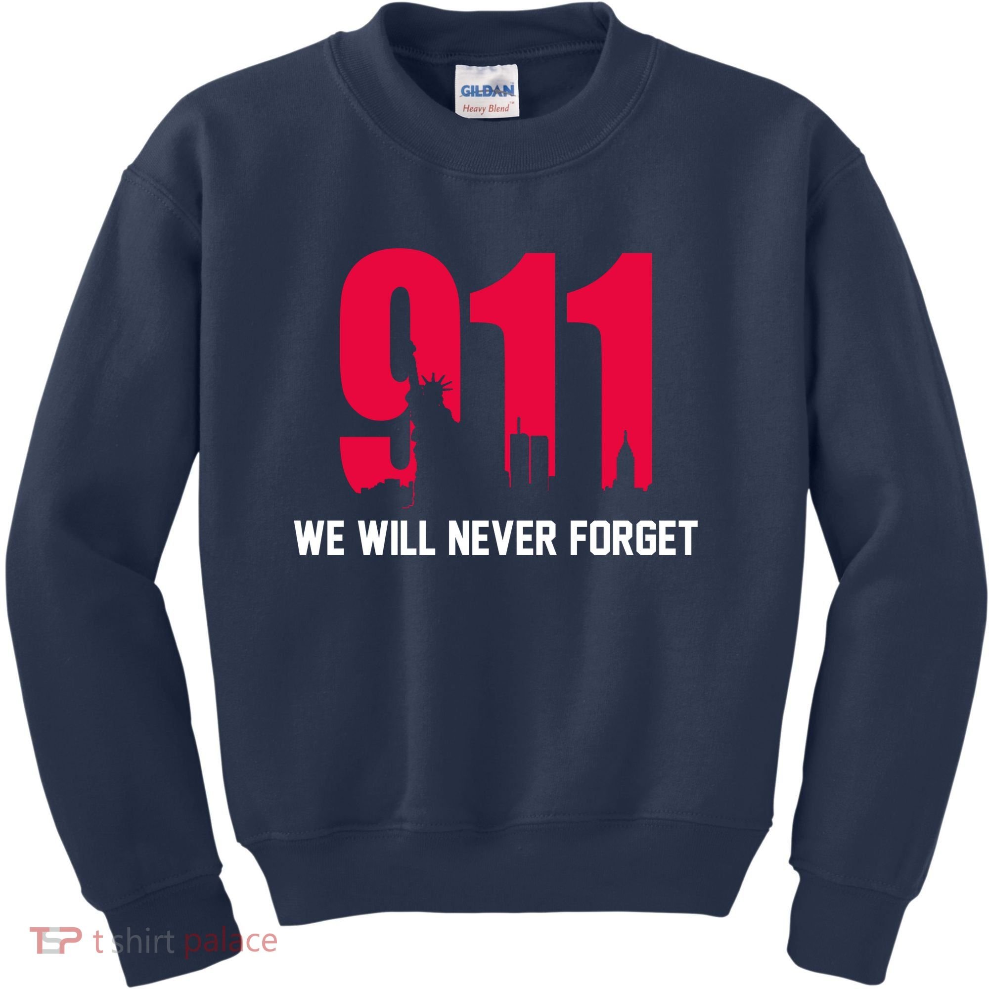 9-11 We Will Never Forget Kids Sweatshirt