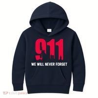 9-11 We Will Never Forget Kids Hoodie thumb 0
