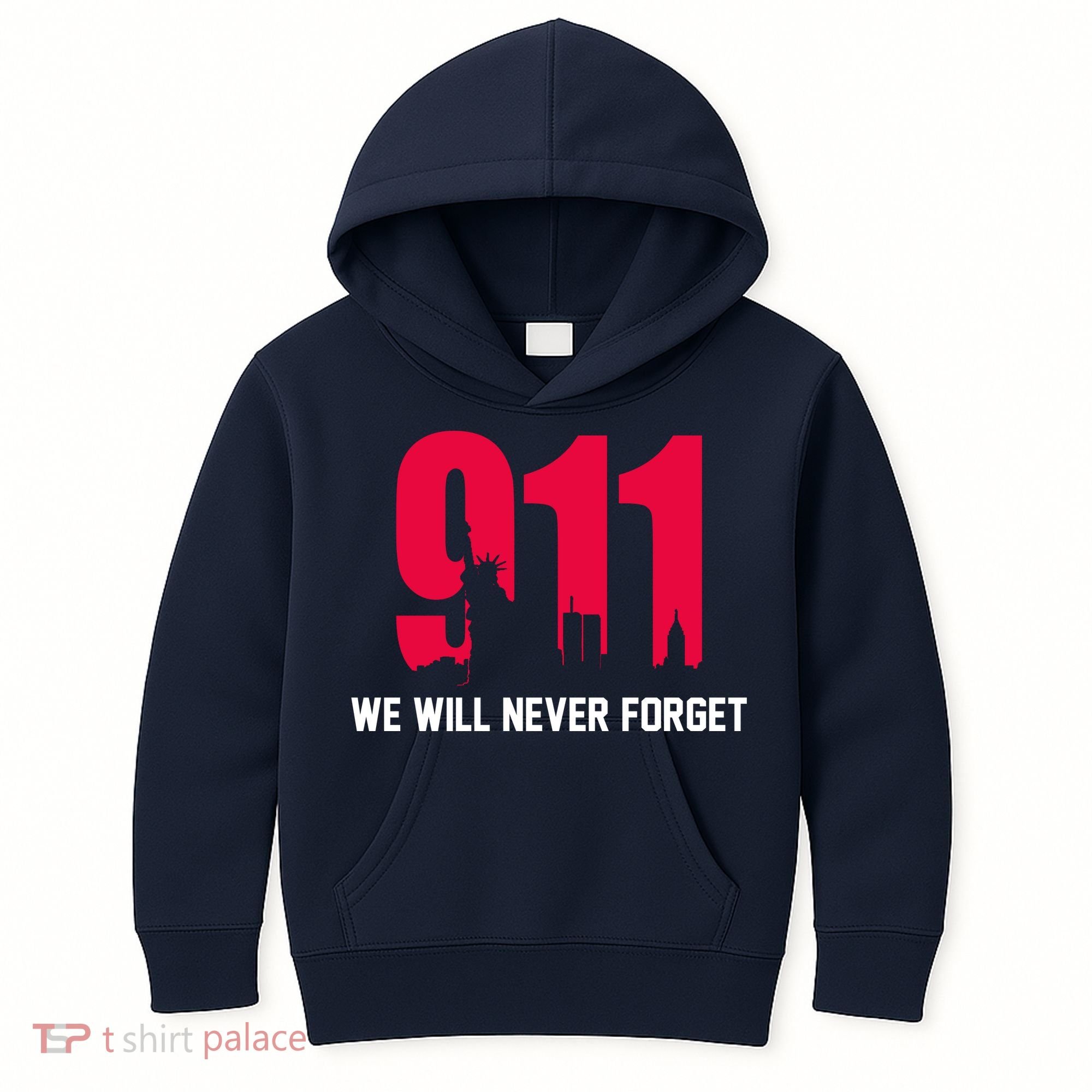 9-11 We Will Never Forget Kids Hoodie
