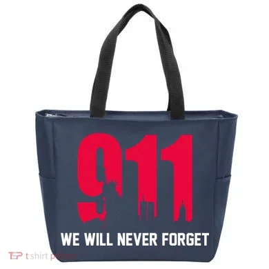 9-11 We Will Never Forget Tote Bag