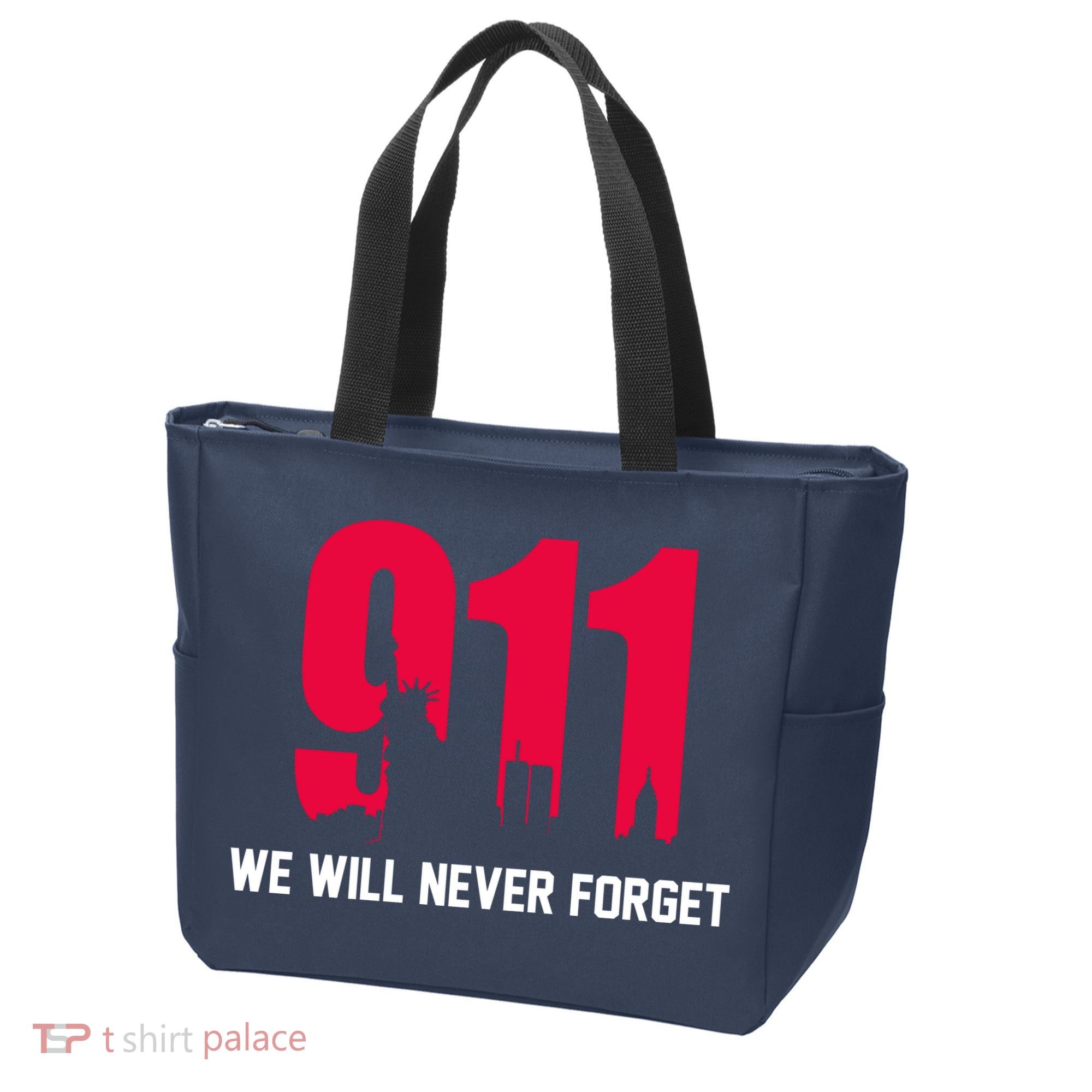 9-11 We Will Never Forget Tote Bag