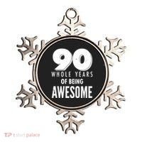 90 Whole Years of Being Awesome Birthday Ornament thumb 0