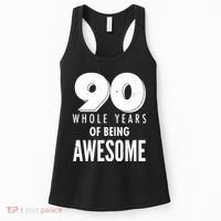 90 Whole Years of Being Awesome Birthday Women's Tank Top thumb 0