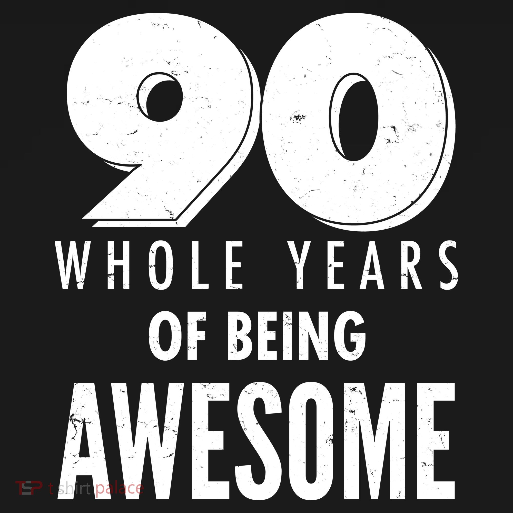 90 Whole Years of Being Awesome Birthday Visor