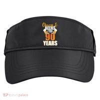 90th Birthday Cheers & Beers To 90 Years Adult Drive Performance Visor thumb 0