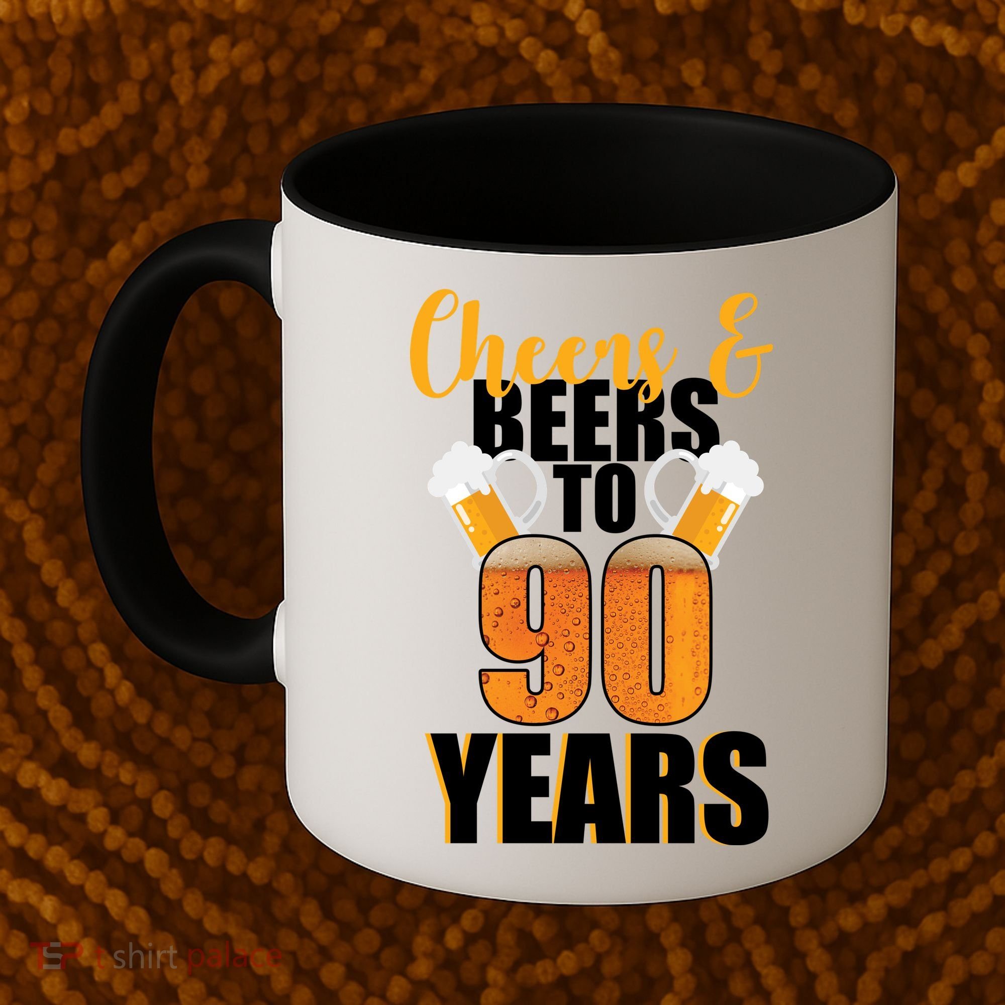 90th Birthday Cheers & Beers To 90 Years Coffee Mug