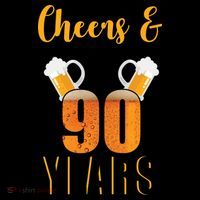 90th Birthday Cheers & Beers To 90 Years Coffee Mug thumb 5