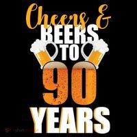 90th Birthday Cheers & Beers To 90 Years Women's Hoodie thumb 2