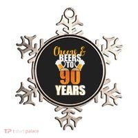 90th Birthday Cheers & Beers To 90 Years Ornament thumb 0