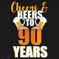 90th Birthday Cheers & Beers To 90 Years Ornament thumb 1