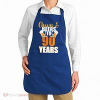 90th Birthday Cheers & Beers To 90 Years Apron thumb 2