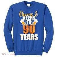 90th Birthday Cheers & Beers To 90 Years Sweatshirt thumb 0