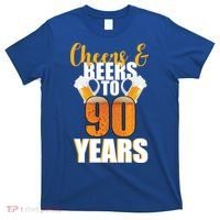 90th Birthday Cheers & Beers To 90 Years T-Shirt thumb 0