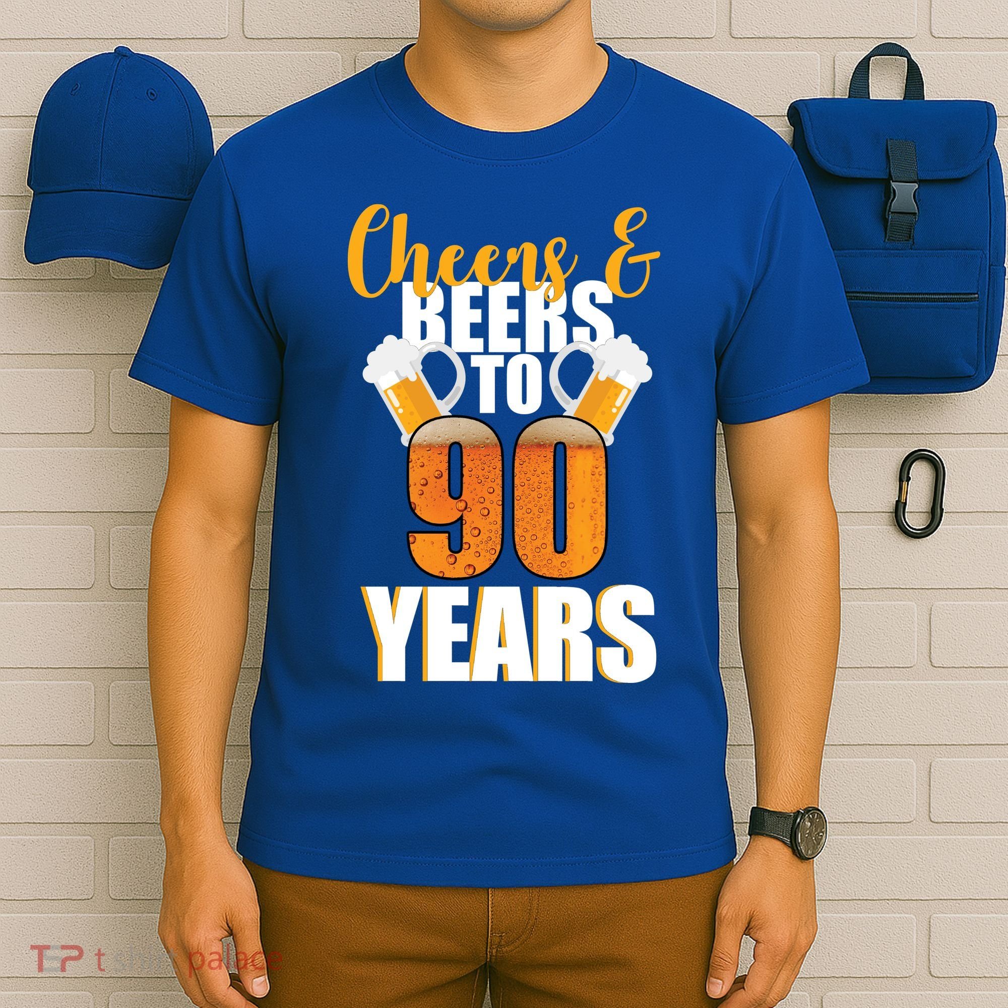 90th Birthday Cheers & Beers To 90 Years T-Shirt