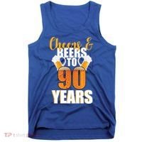 90th Birthday Cheers & Beers To 90 Years Tank Top thumb 0