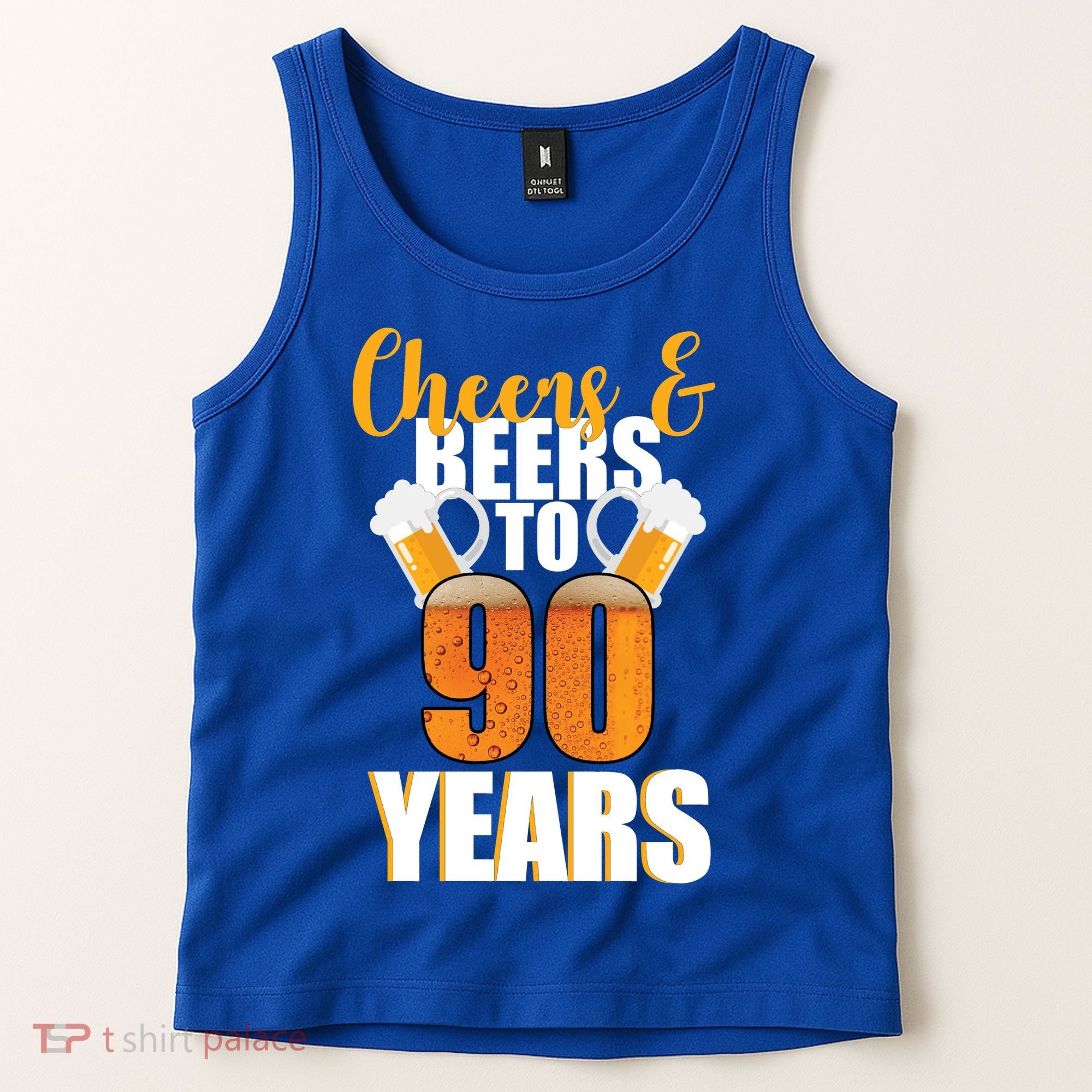 90th Birthday Cheers & Beers To 90 Years Tank Top