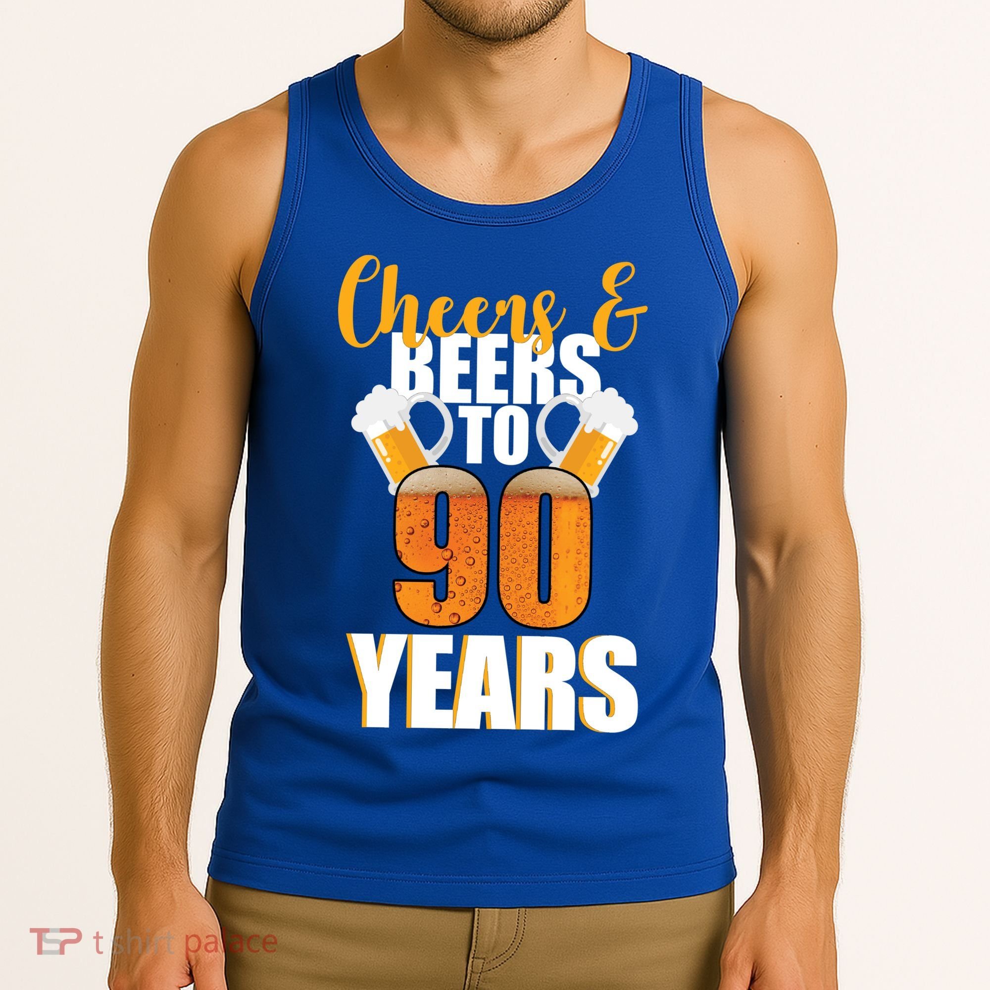 90th Birthday Cheers & Beers To 90 Years Tank Top