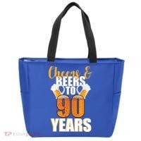 90th Birthday Cheers & Beers To 90 Years Tote Bag thumb 0
