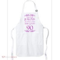 90th Birthday: Don't Be Jealous Just Because I Look This Good At 90 Apron thumb 0