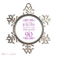 90th Birthday: Don't Be Jealous Just Because I Look This Good At 90 Ornament thumb 0