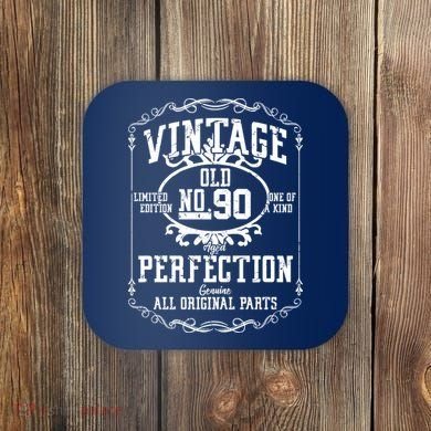 90th Birthday Genuine All Original Parts Coaster