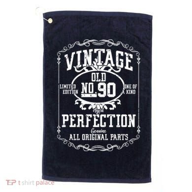 90th Birthday Genuine All Original Parts Golf Towel
