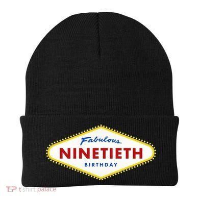 90th Birthday Las Vegas Fabulous Ninetieth  Beanie