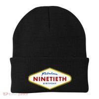 90th Birthday Las Vegas Fabulous Ninetieth  Beanie thumb 0
