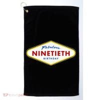 90th Birthday Las Vegas Fabulous Ninetieth  Golf Towel thumb 0