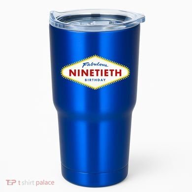 90th Birthday Las Vegas Fabulous Ninetieth  Tumbler
