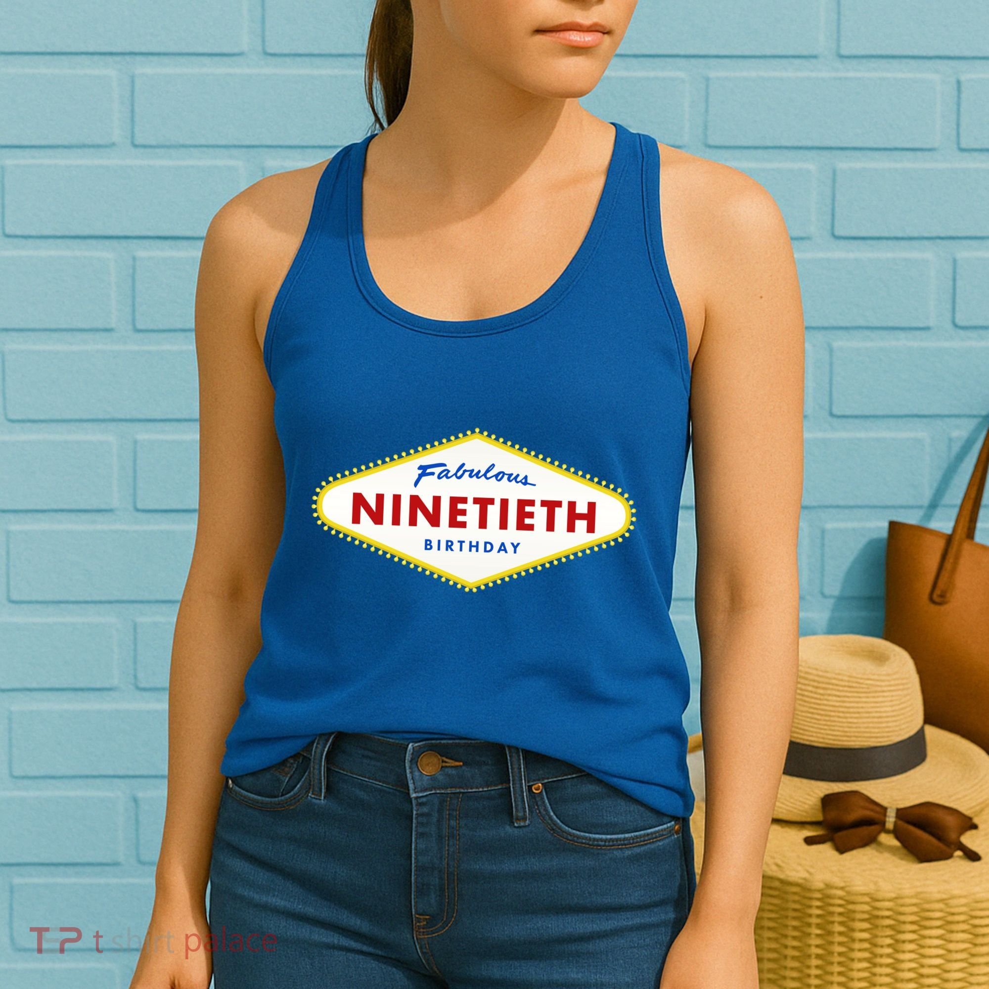 90th Birthday Las Vegas Fabulous Ninetieth  Women's Tank Top