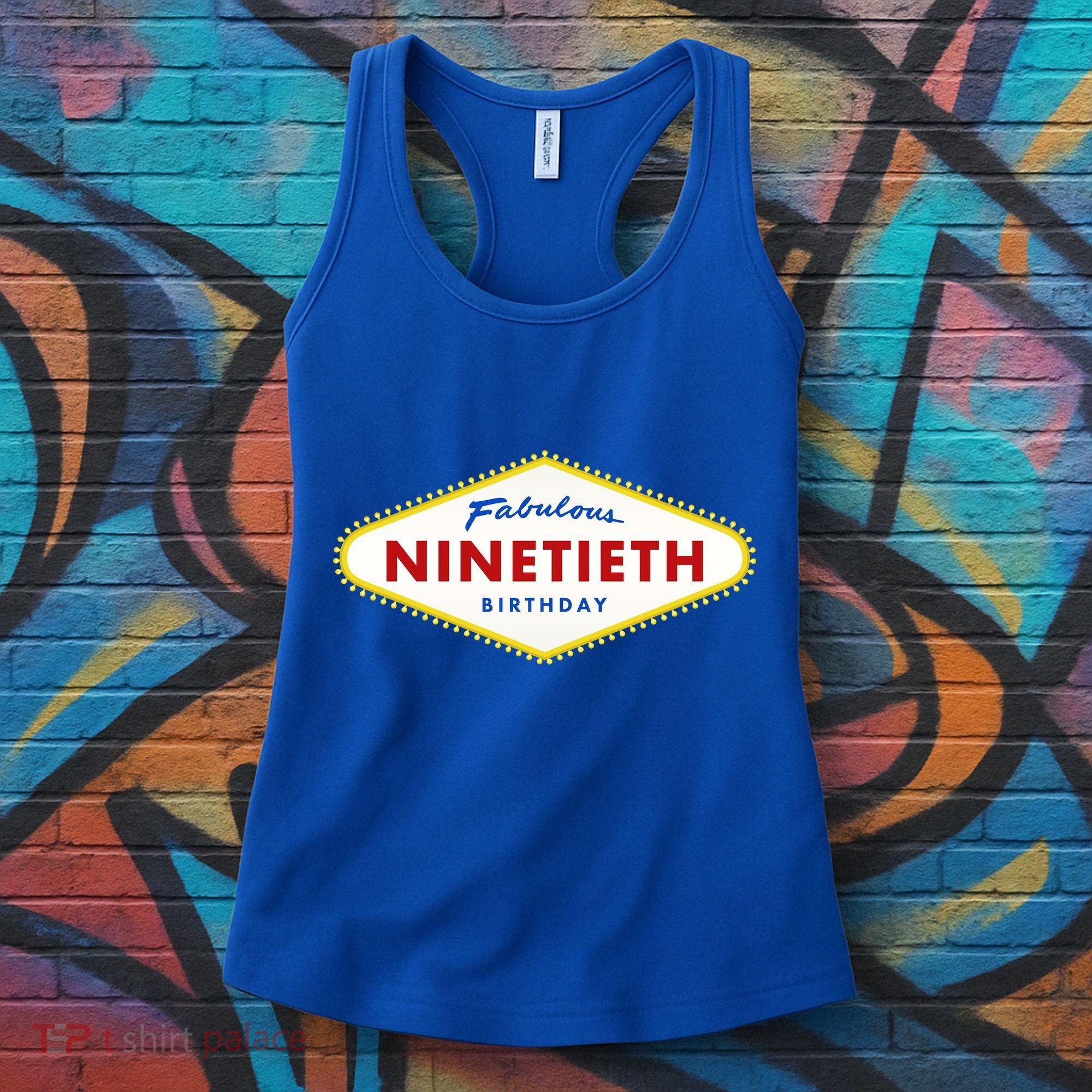 90th Birthday Las Vegas Fabulous Ninetieth  Women's Tank Top