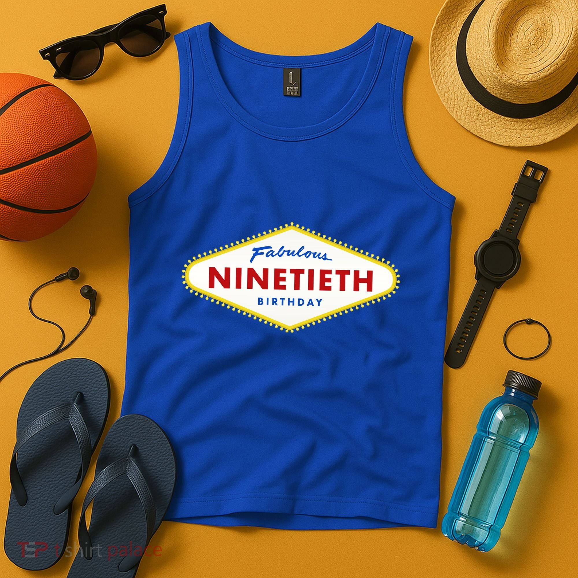 90th Birthday Las Vegas Fabulous Ninetieth  Tank Top