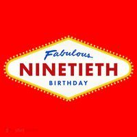 90th Birthday Las Vegas Fabulous Ninetieth  Santa Hat thumb 1