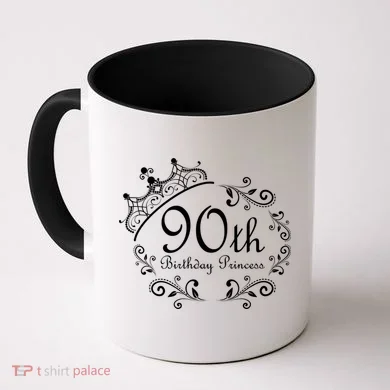 90th Birthday Princess Coffee Mug