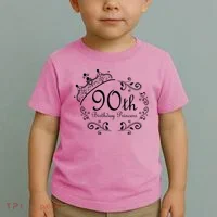 90th Birthday Princess Toddler T-Shirt thumb 2
