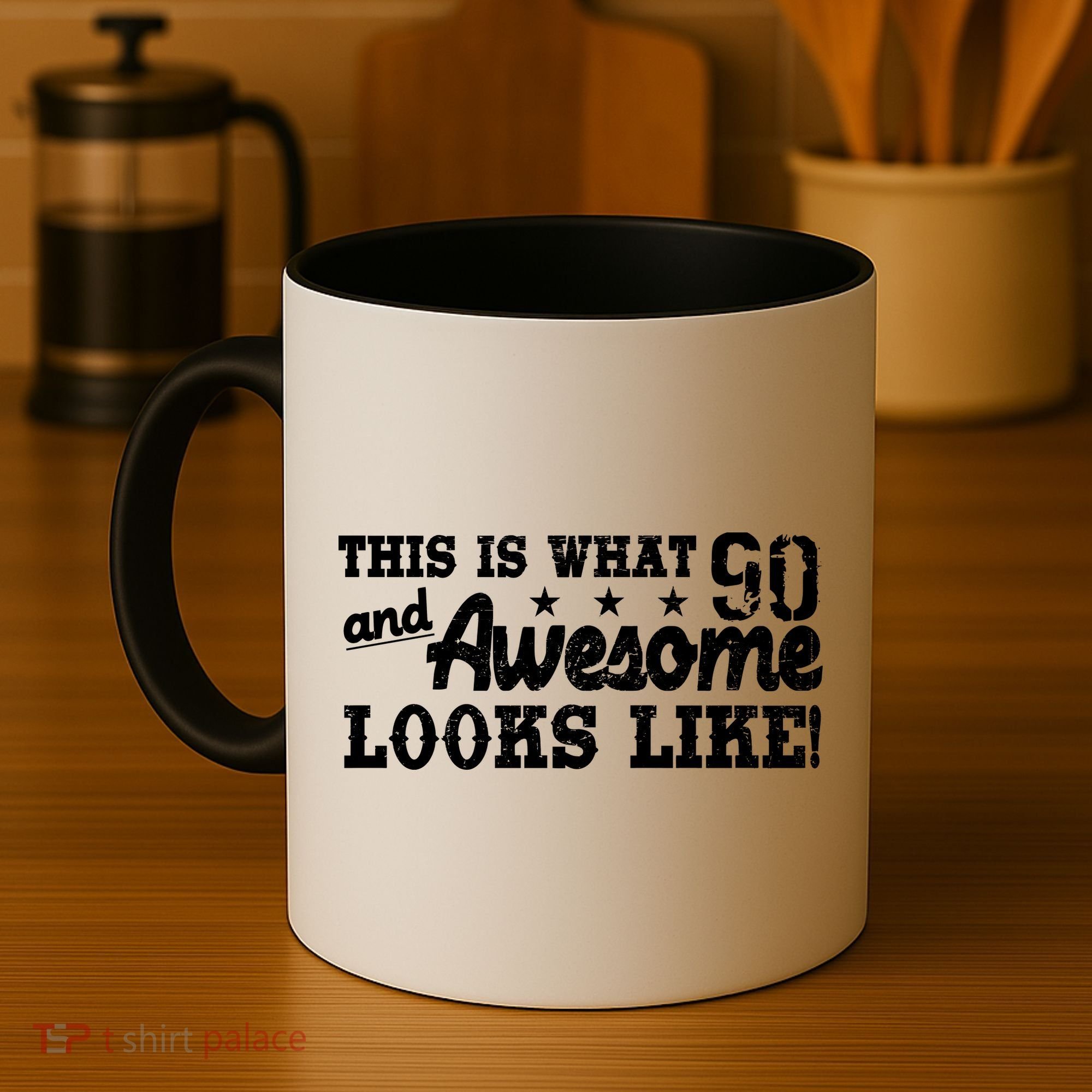 90th Birthday This Is What Awesome Looks Like  Coffee Mug