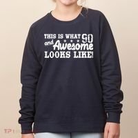 90th Birthday This Is What Awesome Looks Like  Women's Sweatshirt thumb 0