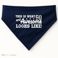 90th Birthday This Is What Awesome Looks Like  USA-Made Doggie Bandana thumb 0