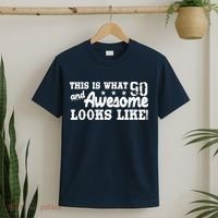 90th Birthday This Is What Awesome Looks Like  T-Shirt thumb 2
