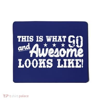 90th Birthday This Is What Awesome Looks Like  Mousepad